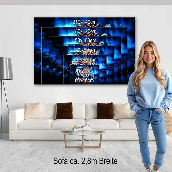 Rouge Abstrakt Alu Dibond Wandbild