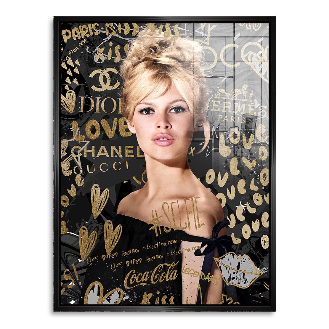 Brigitte Love Coco Pop Art Acrylglasbild INGALERIE