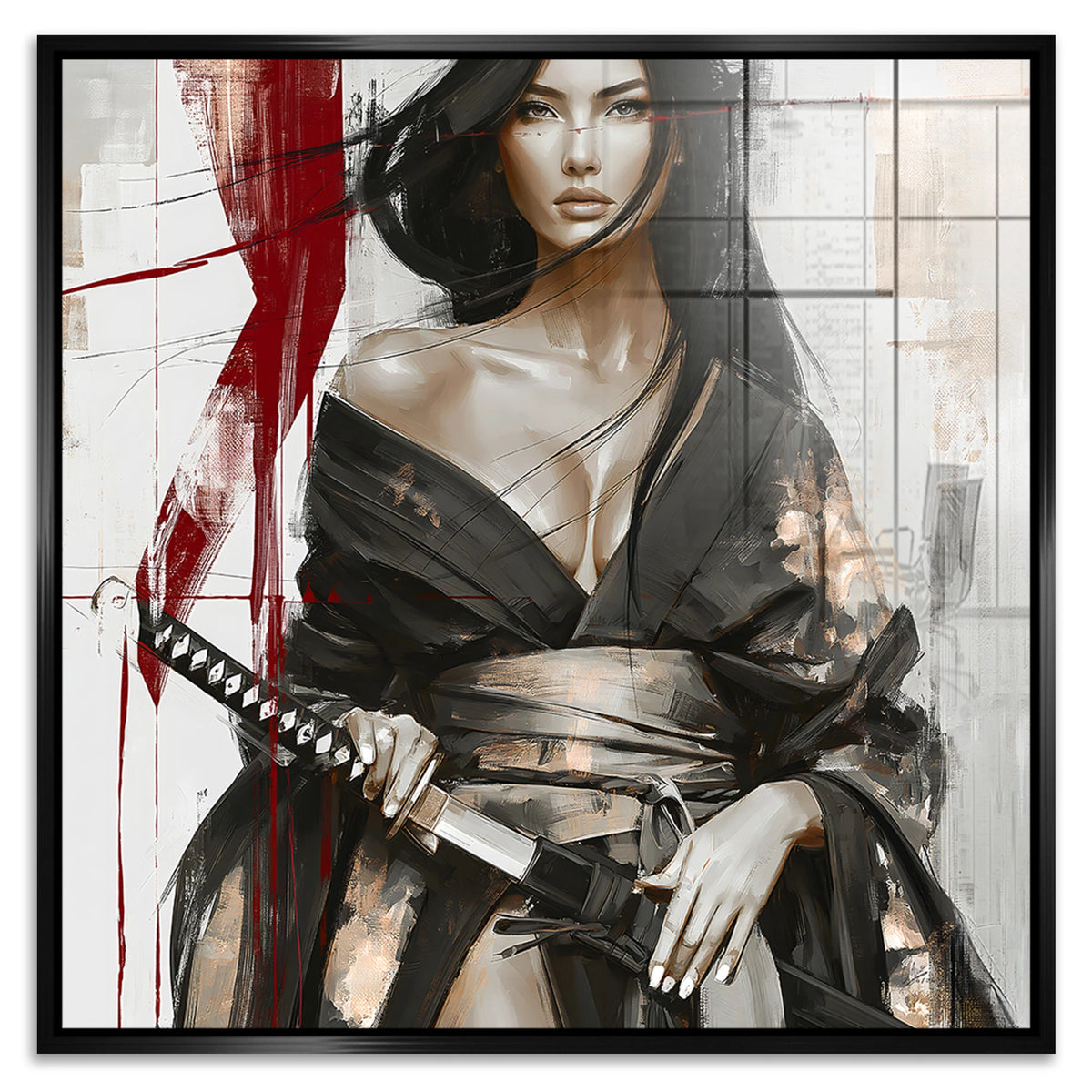 Scarlet Katana Acrylglasbild