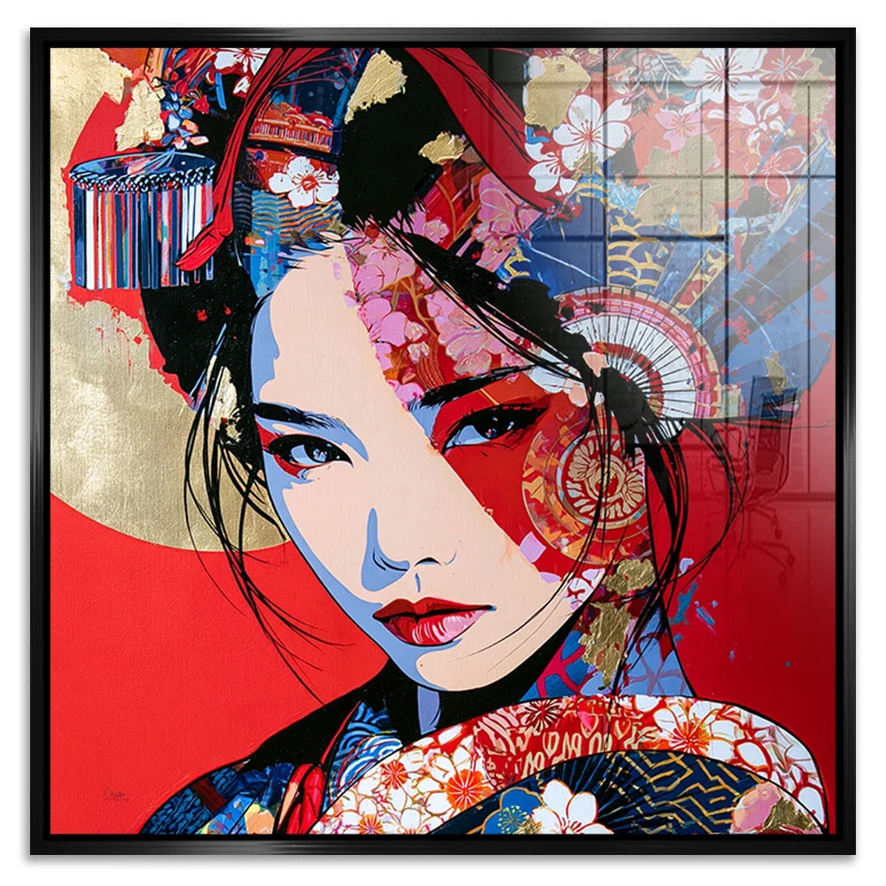 Geisha Rouge Acrylglasbild