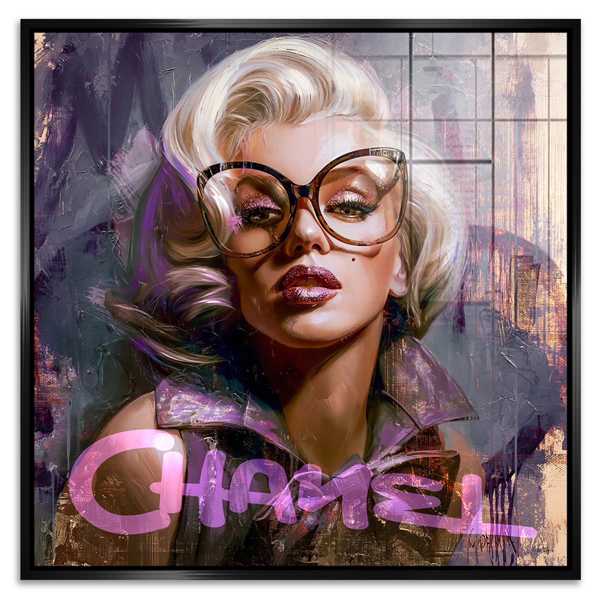 Monroe Chanel Chic Acrylglasbild