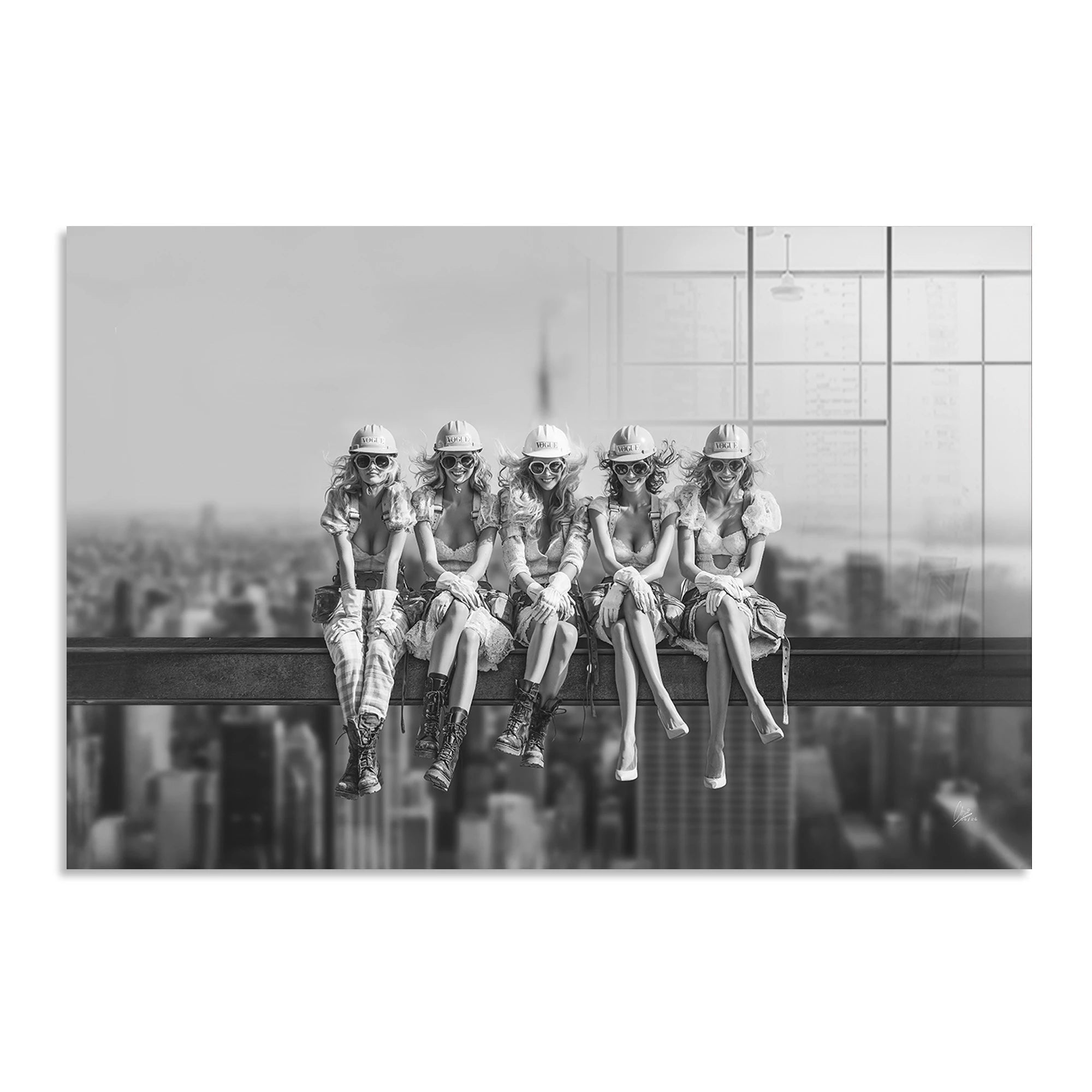 Skyline Girls Acrylglasbild