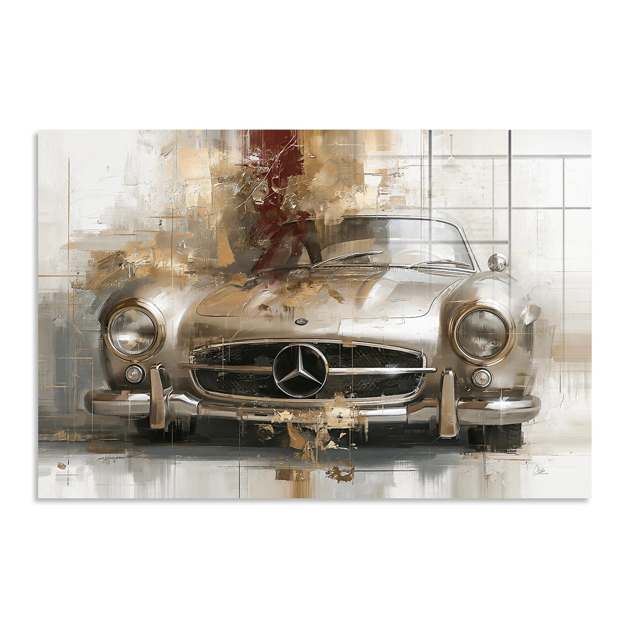 Mercedes 300SL Legende Acrylglasbild