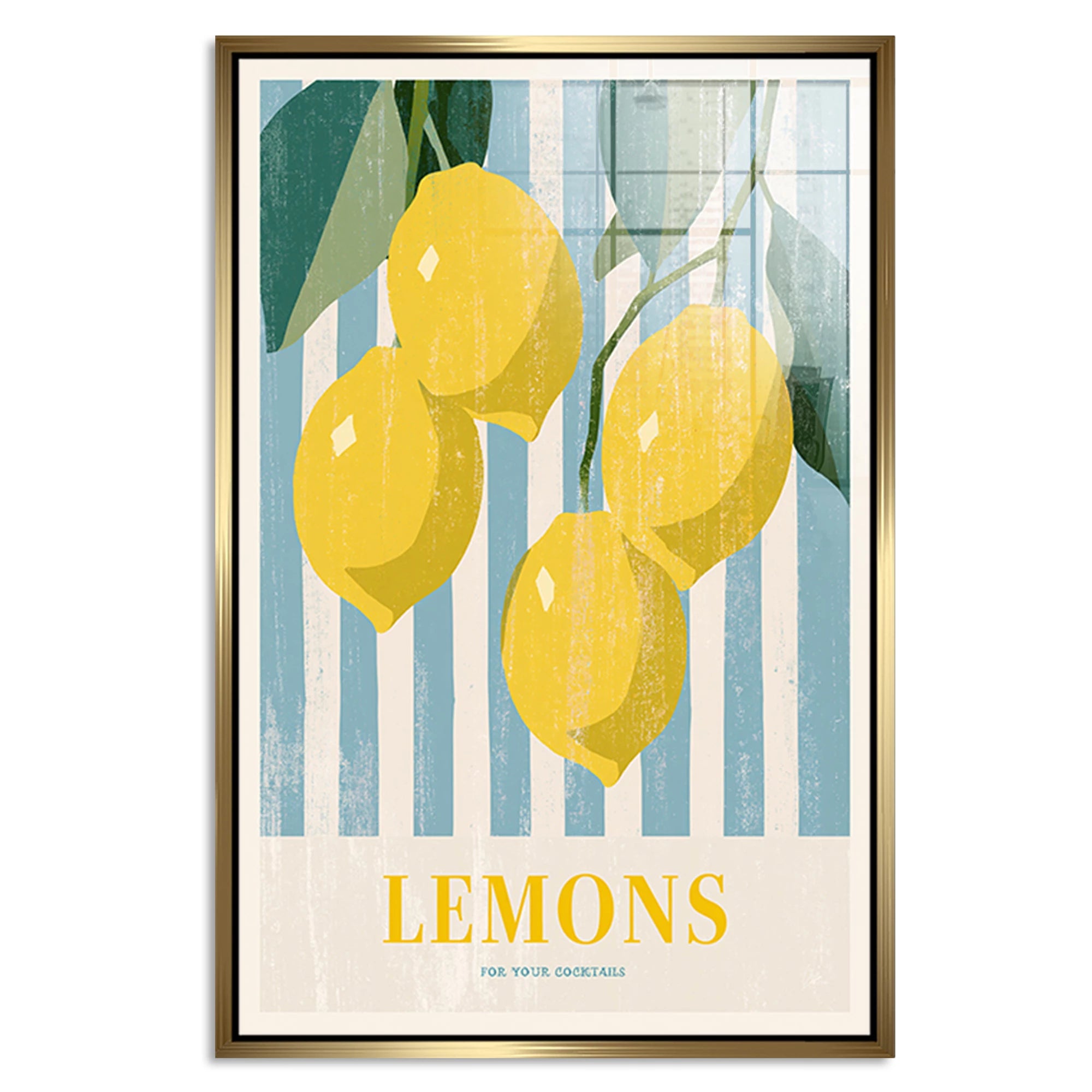Lemons Cocktail Acrylglasbild