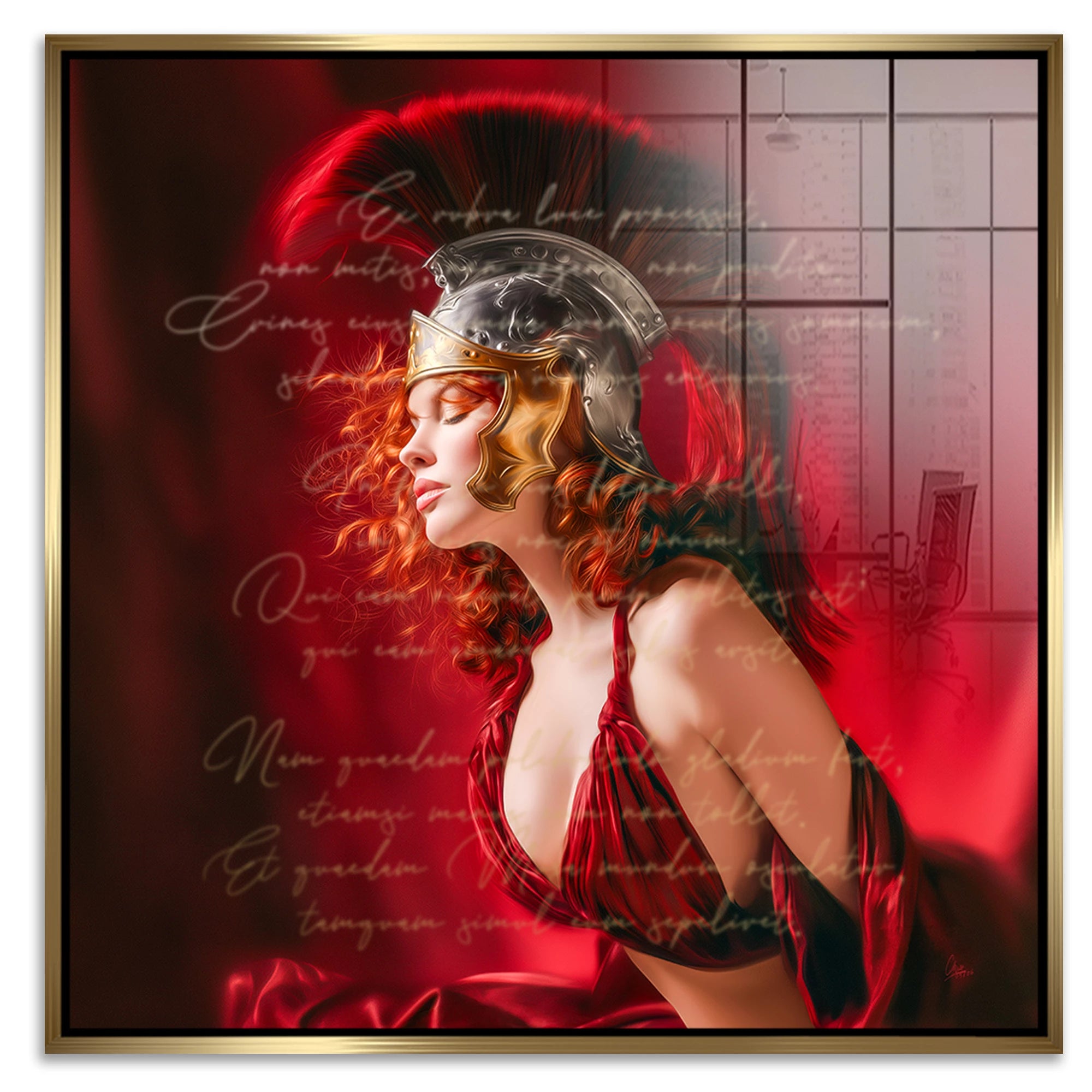 Römische Verführerin Acrylglasbild