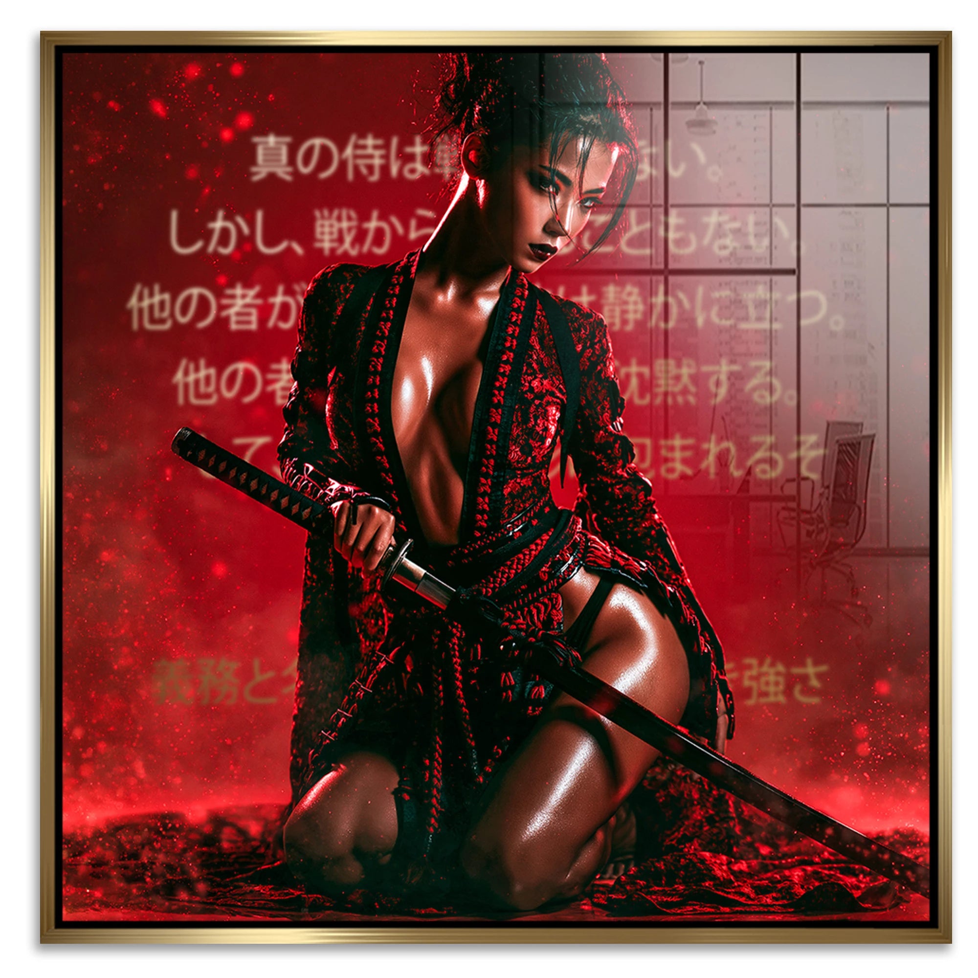 Samurai Rouge Acrylglasbild