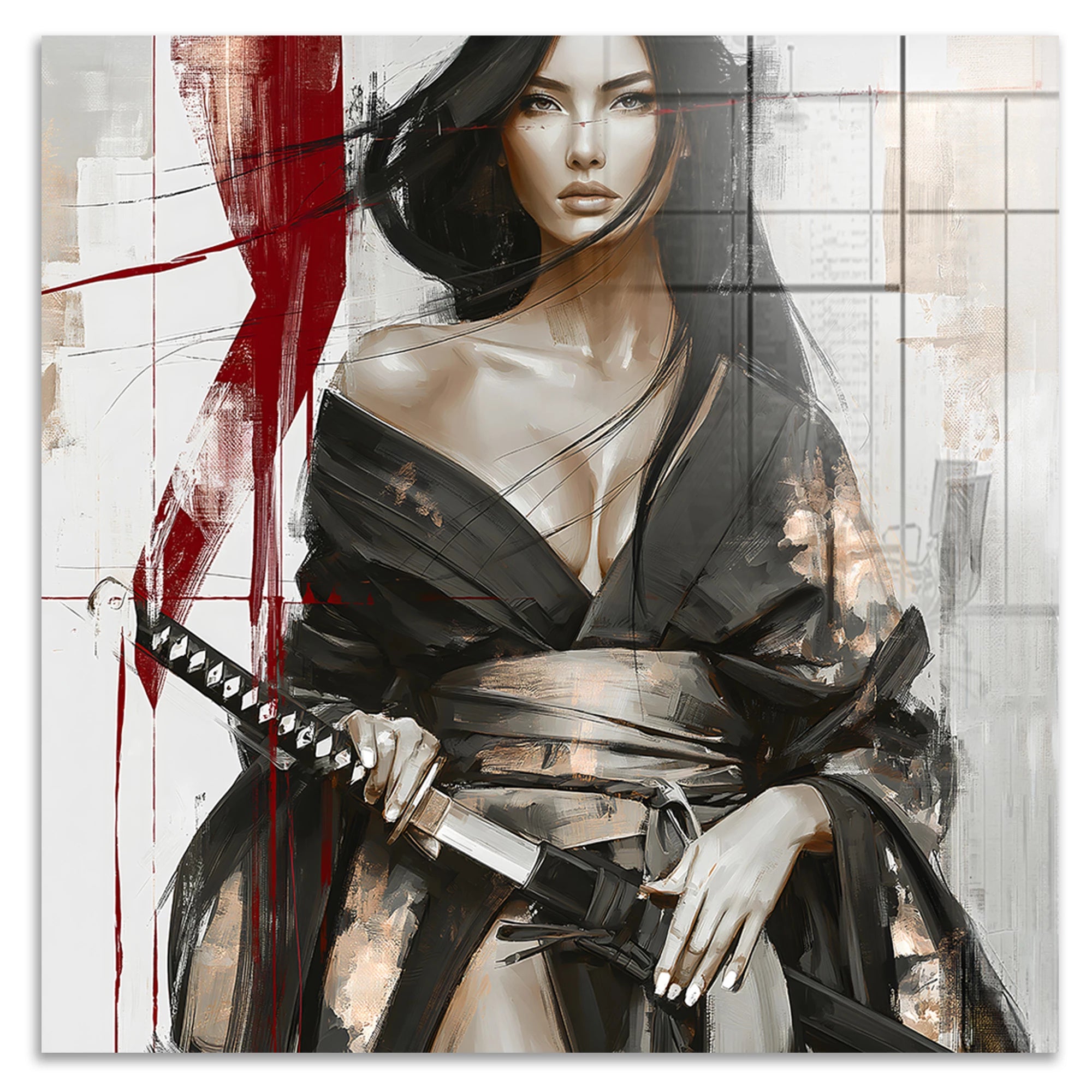 Scarlet Katana Acrylglasbild