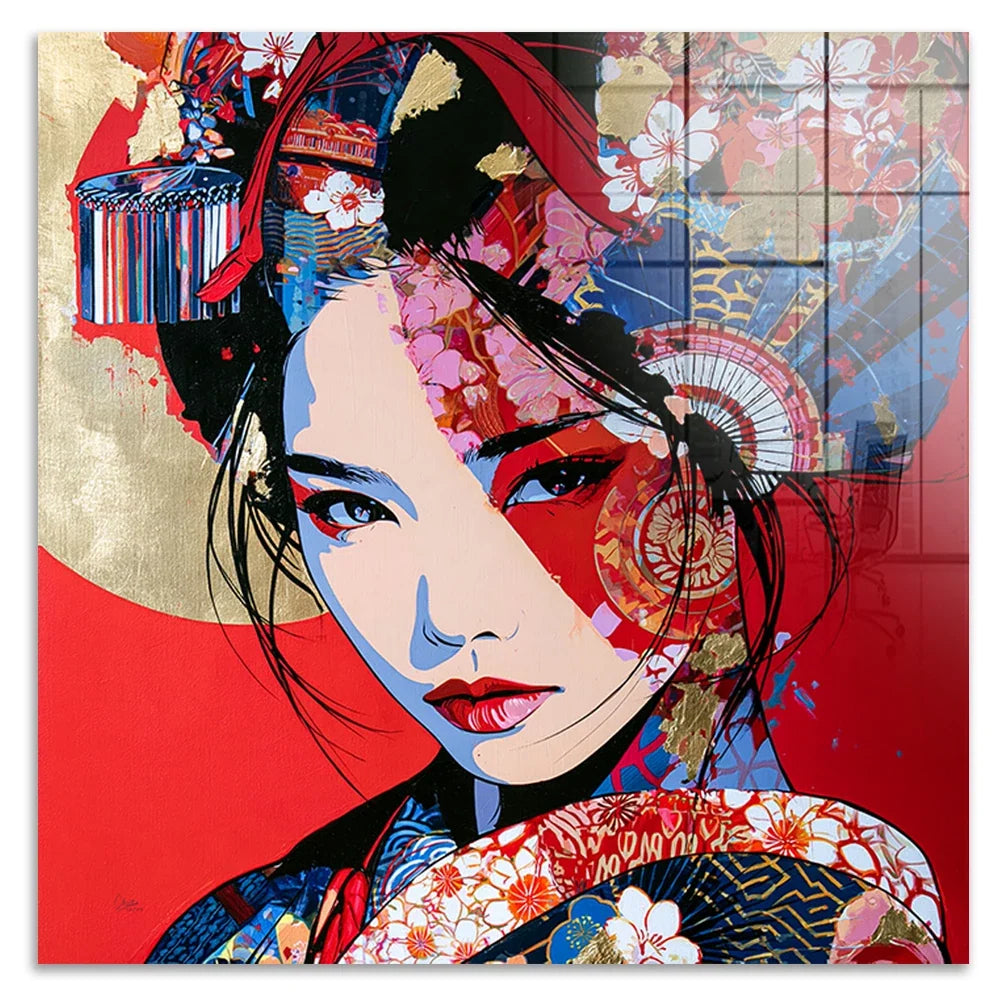 Geisha Rouge Acrylglasbild