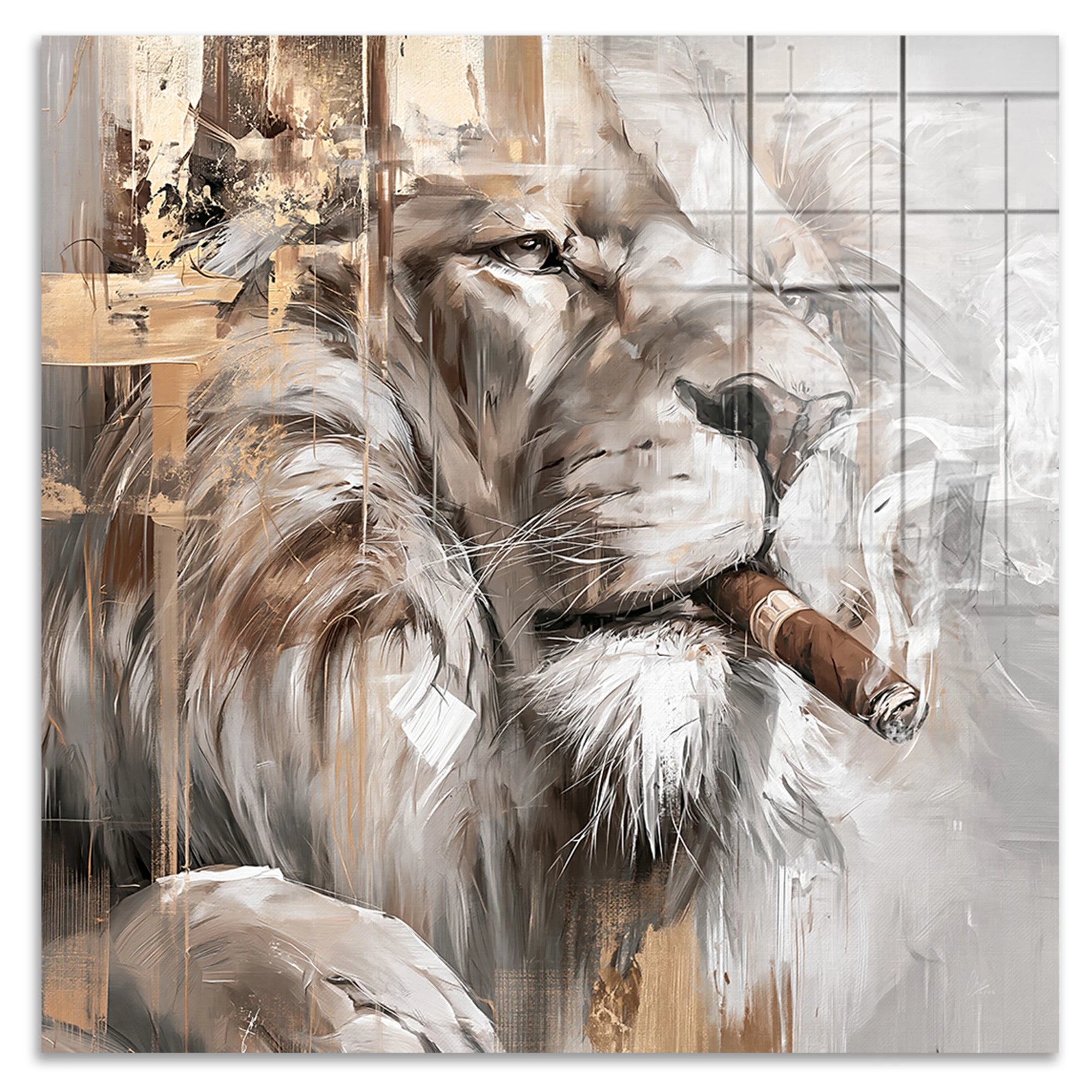 Royal Lion Acrylglasbild