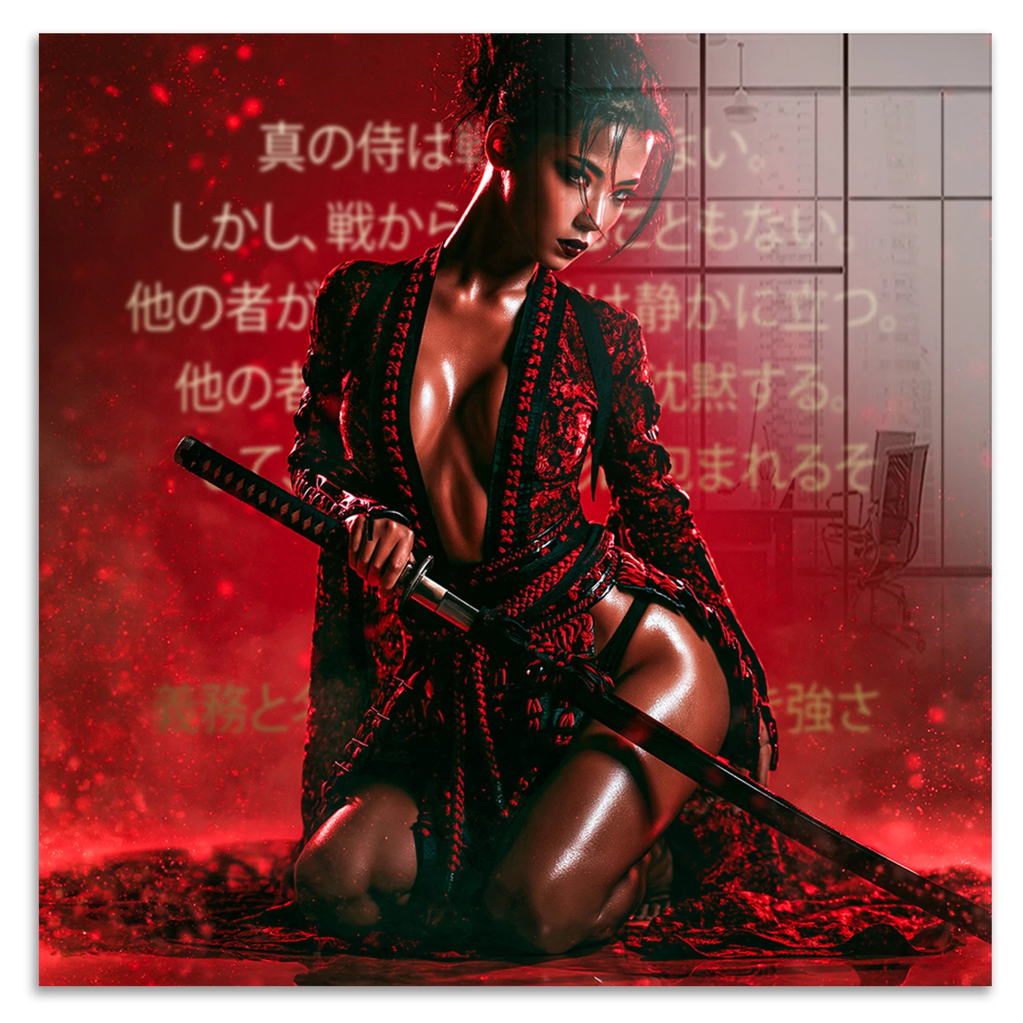 Samurai Rouge Acrylglasbild