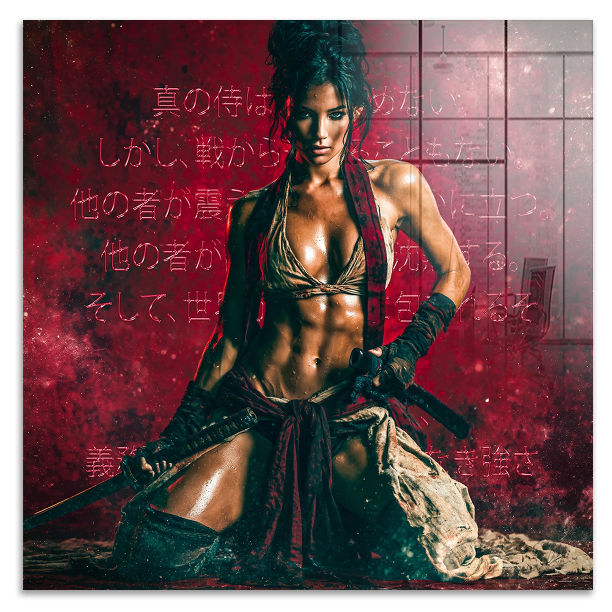 Rote Ronin Acrylglasbild