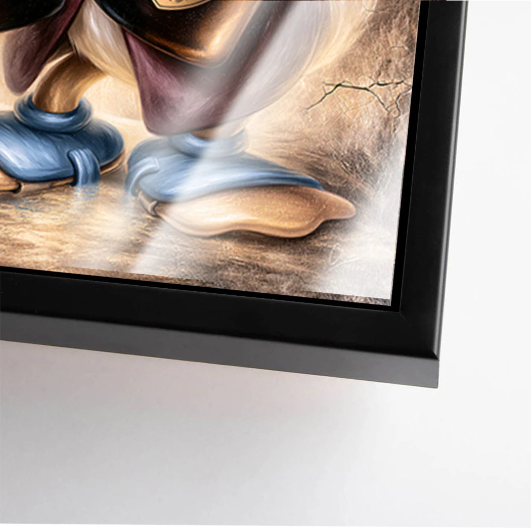 Dagobert Duck Champagner Art Acrylglasbild