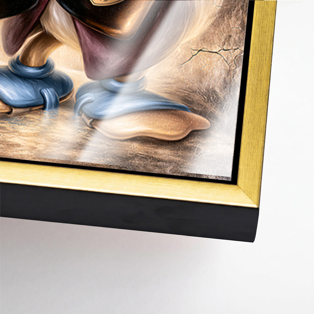 Dagobert Duck Champagner Art Acrylglasbild