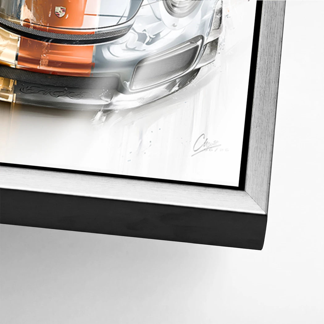 Gulf Porsche 911 Acrylglasbild
