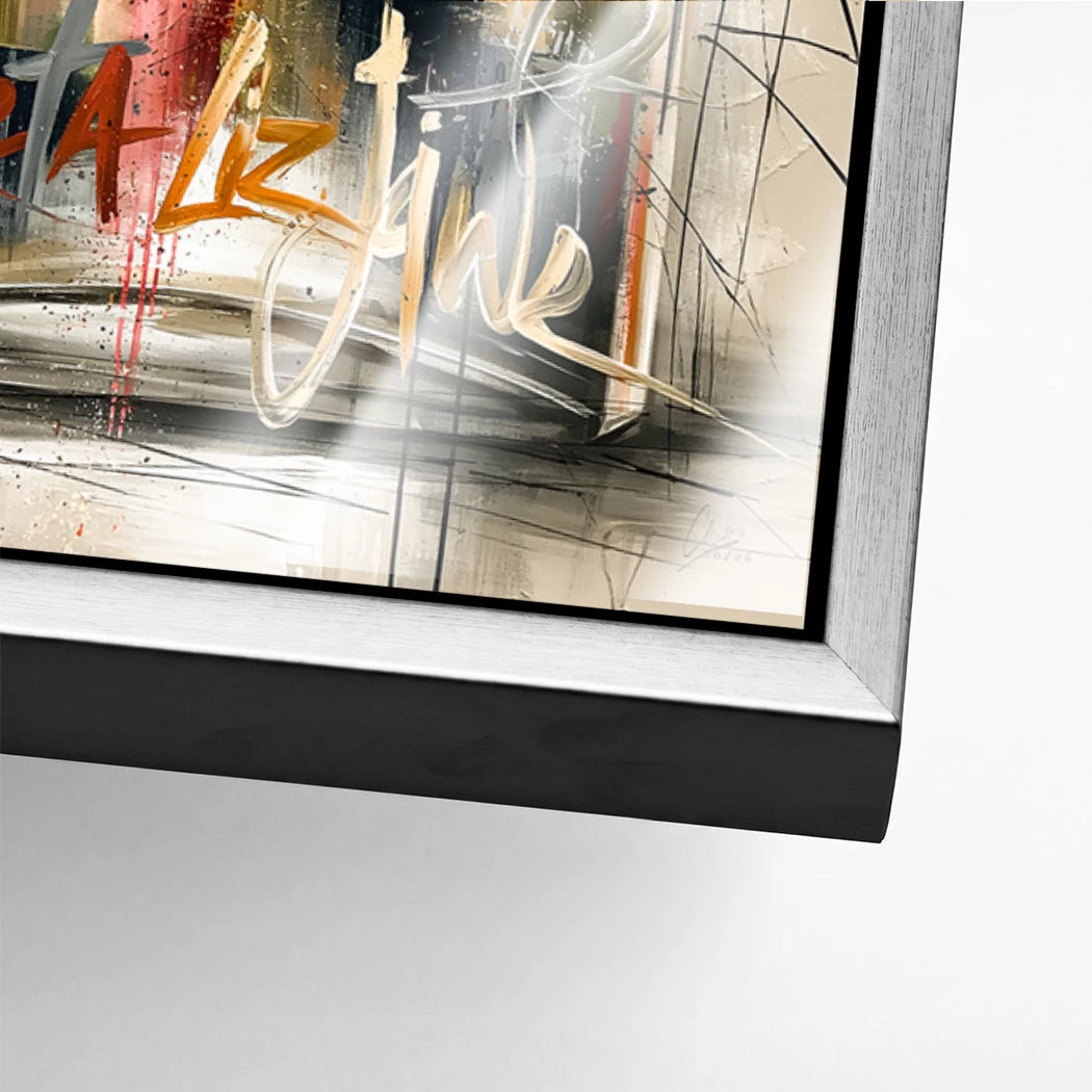 Chanel Graffiti Acrylglasbild