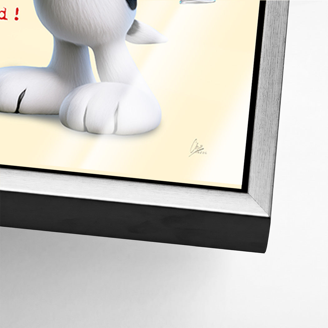 Snoopy Spray Love Acrylglasbild