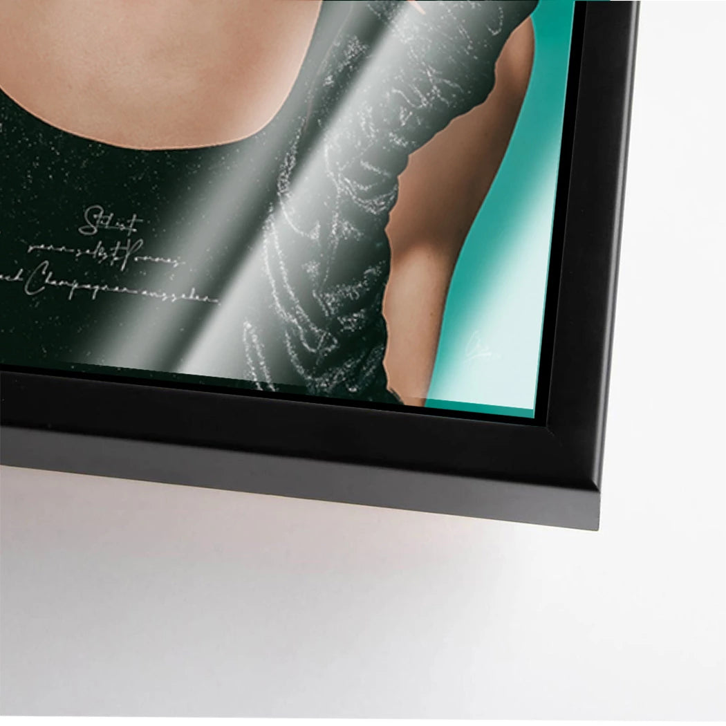 Audrey Hepburn Pommes Acrylglasbild