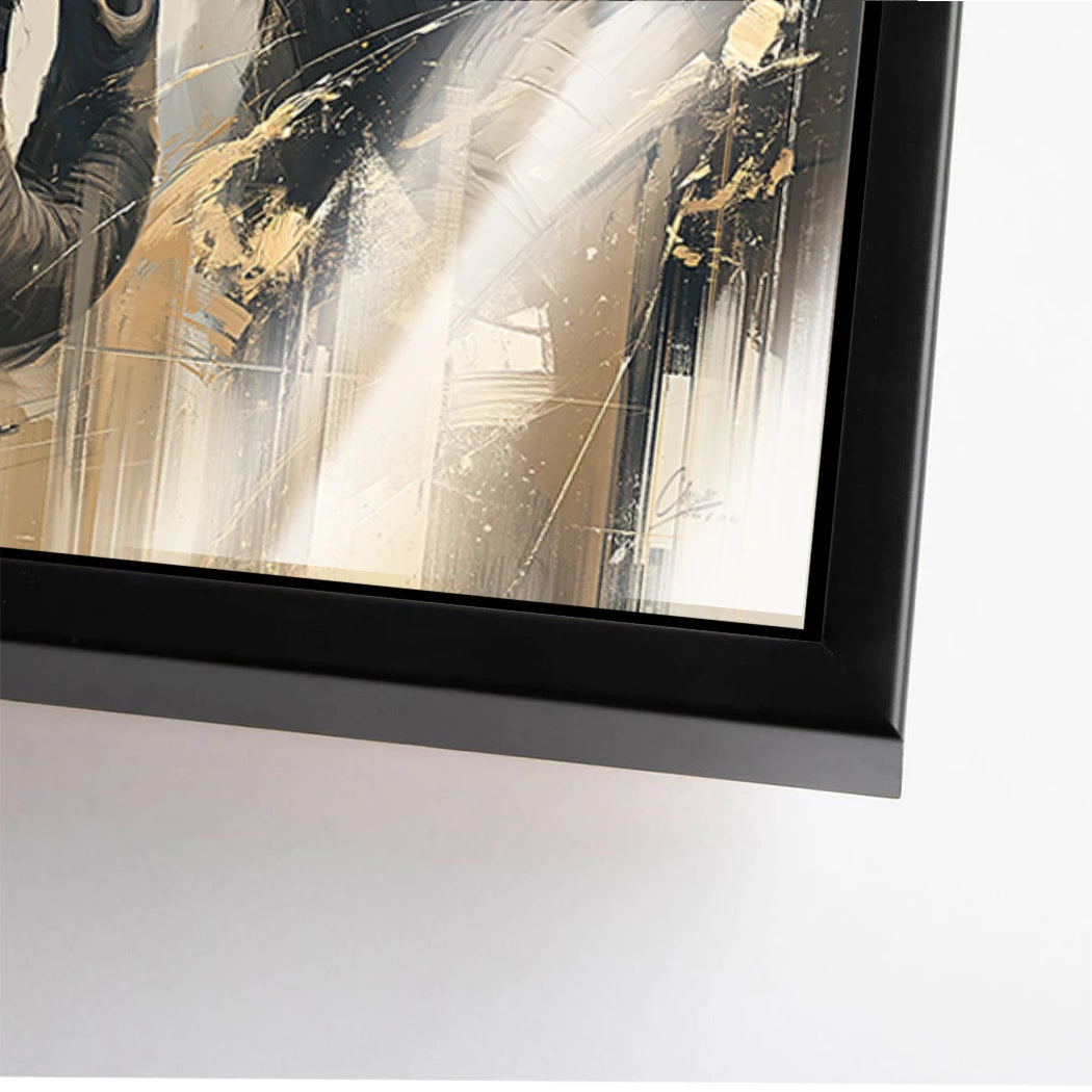 Goldener Elefant Acrylglasbild