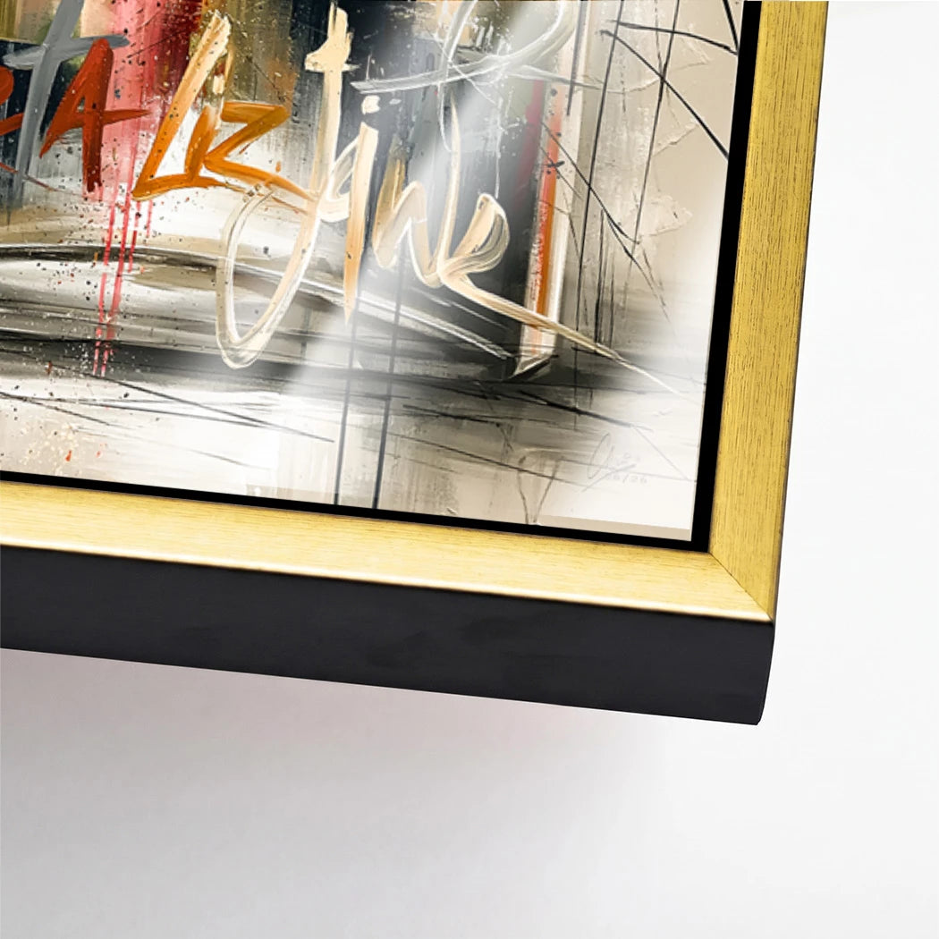 Chanel Graffiti Acrylglasbild