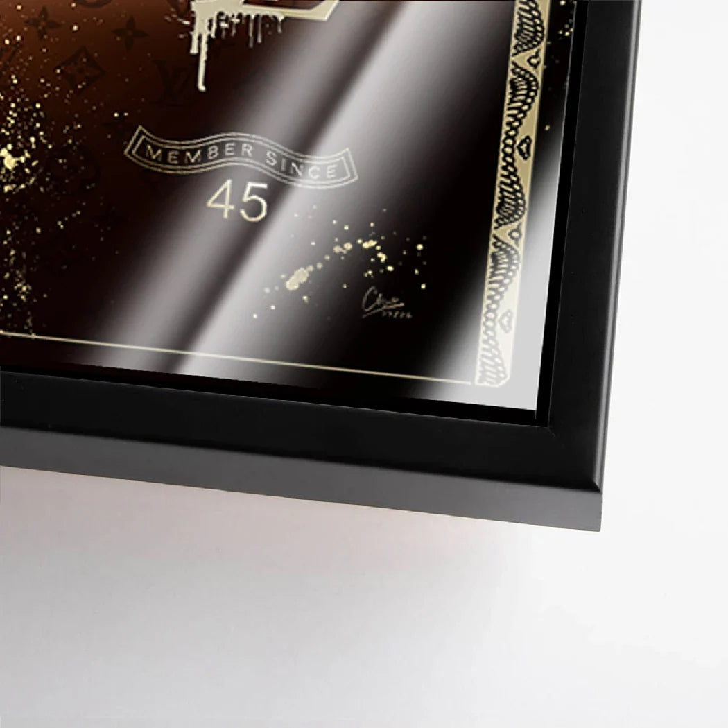 Dagobert Duck Money Power Acrylglasbild