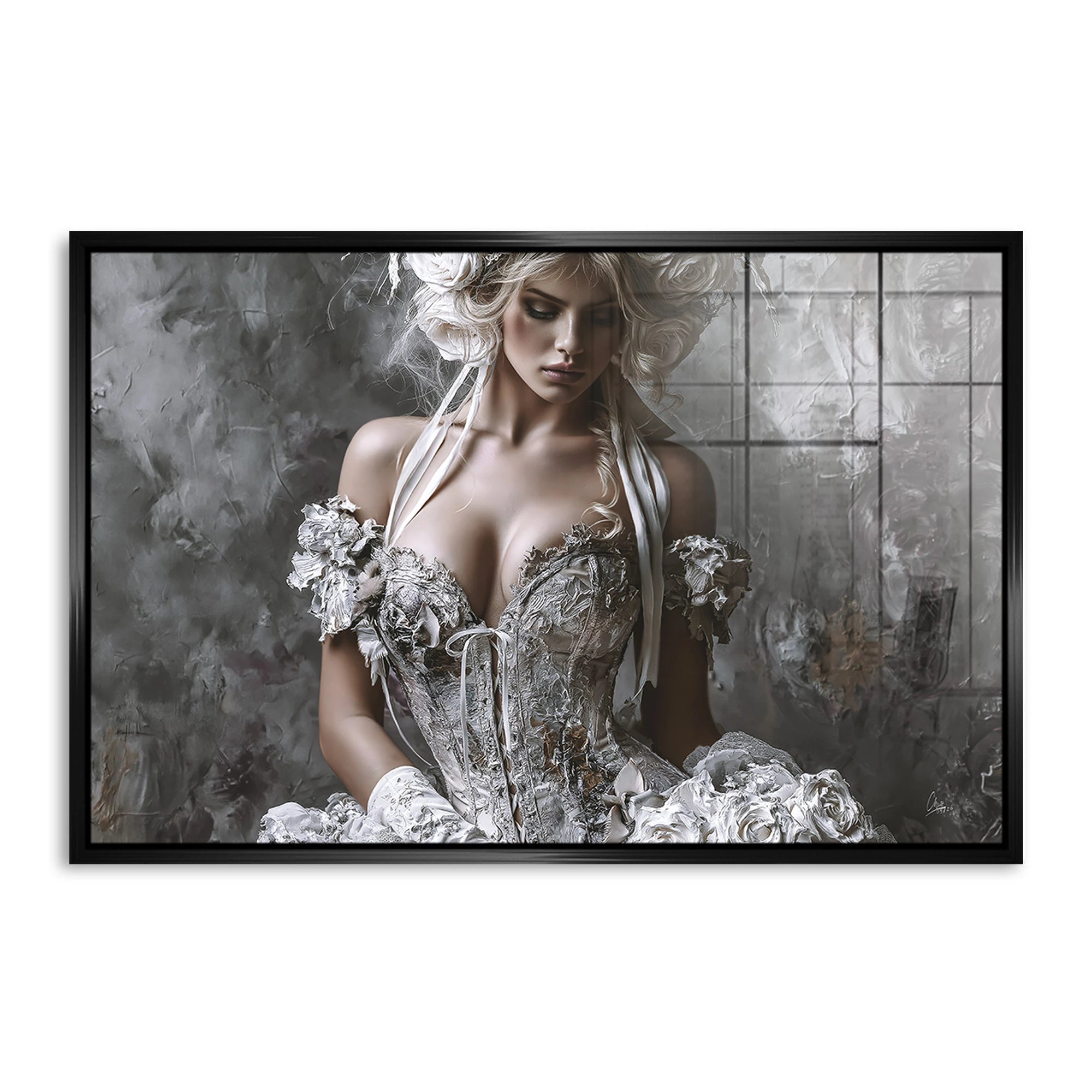Rosen Couture Acrylglasbild