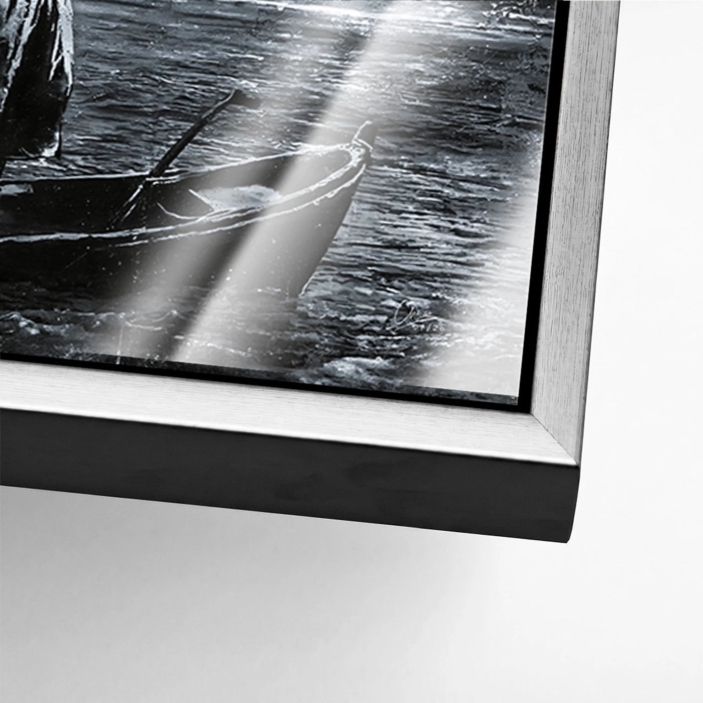 To the Moon Banksy Style Acrylglasbild