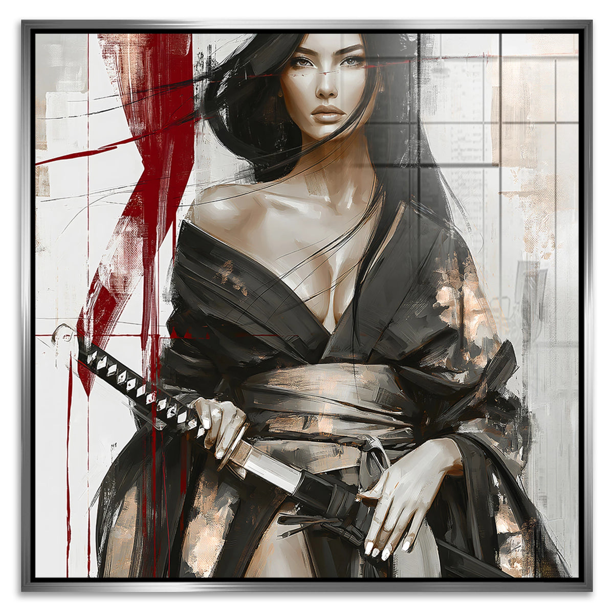 Scarlet Katana Acrylglasbild