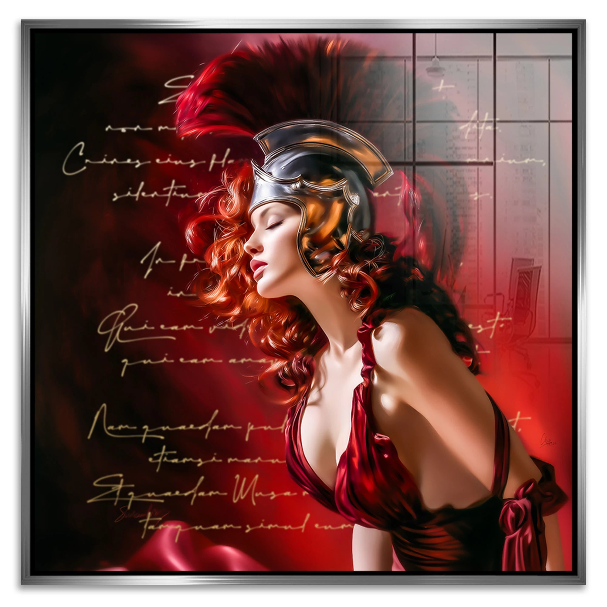 Venus in Rot Acrylglasbild