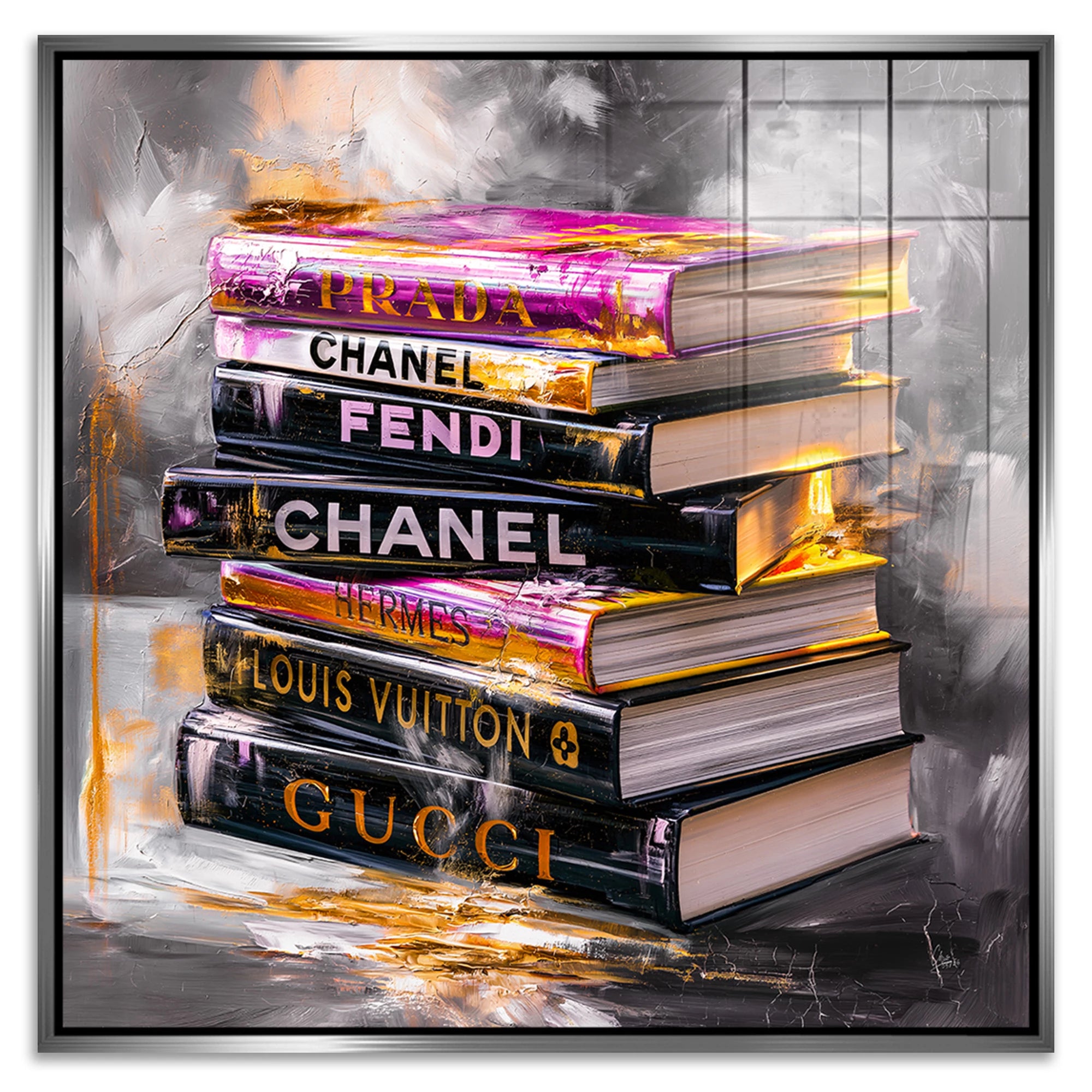 Fashion Bücher Acrylglasbild