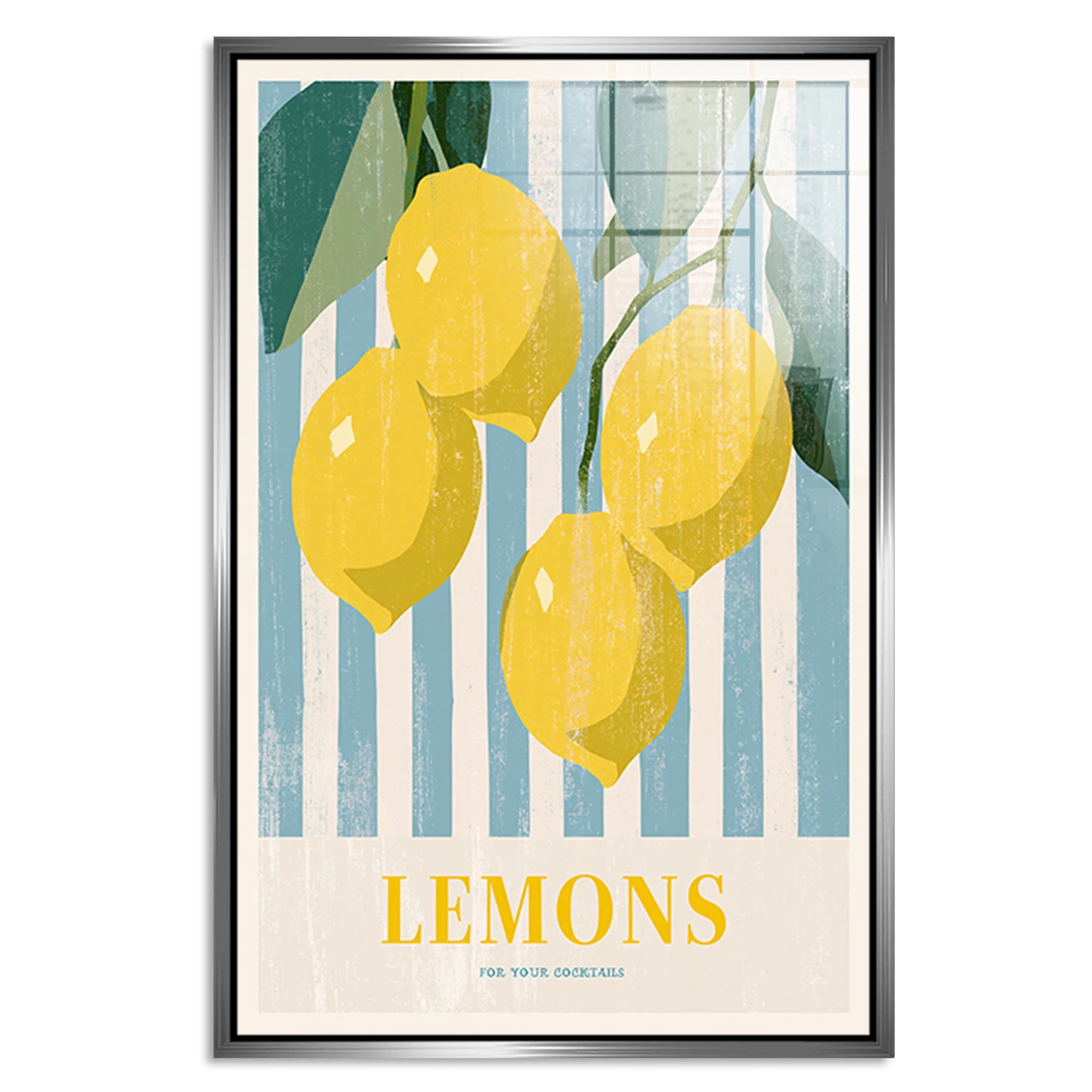 Lemons Cocktail Acrylglasbild
