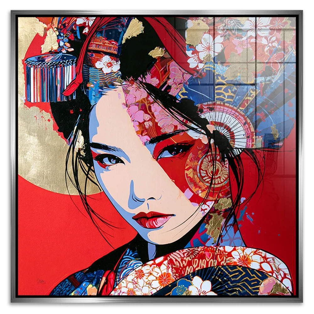 Geisha Rouge Acrylglasbild