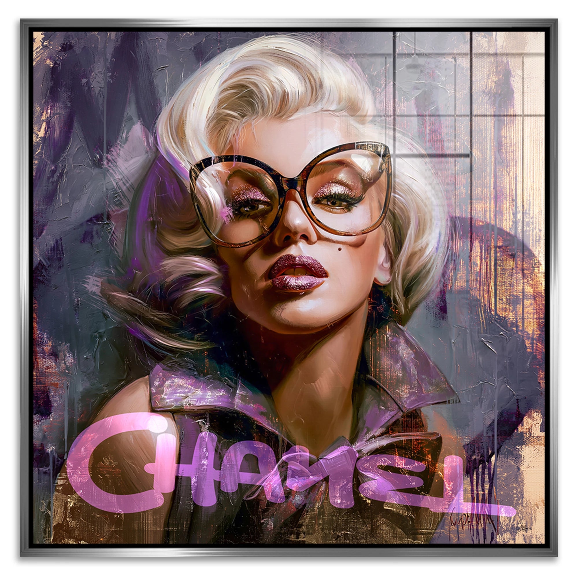 Monroe Chanel Chic Acrylglasbild