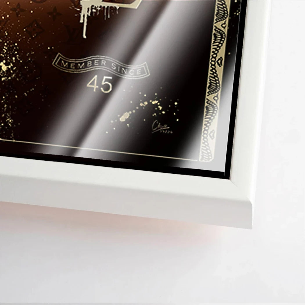 Dagobert Duck Money Power Acrylglasbild