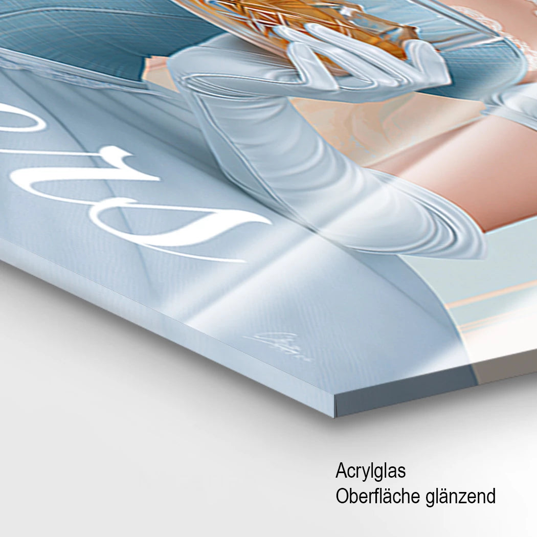 Cinderella Cheers Acrylglasbild