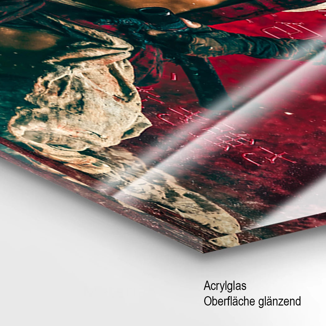 Rote Ronin Acrylglasbild