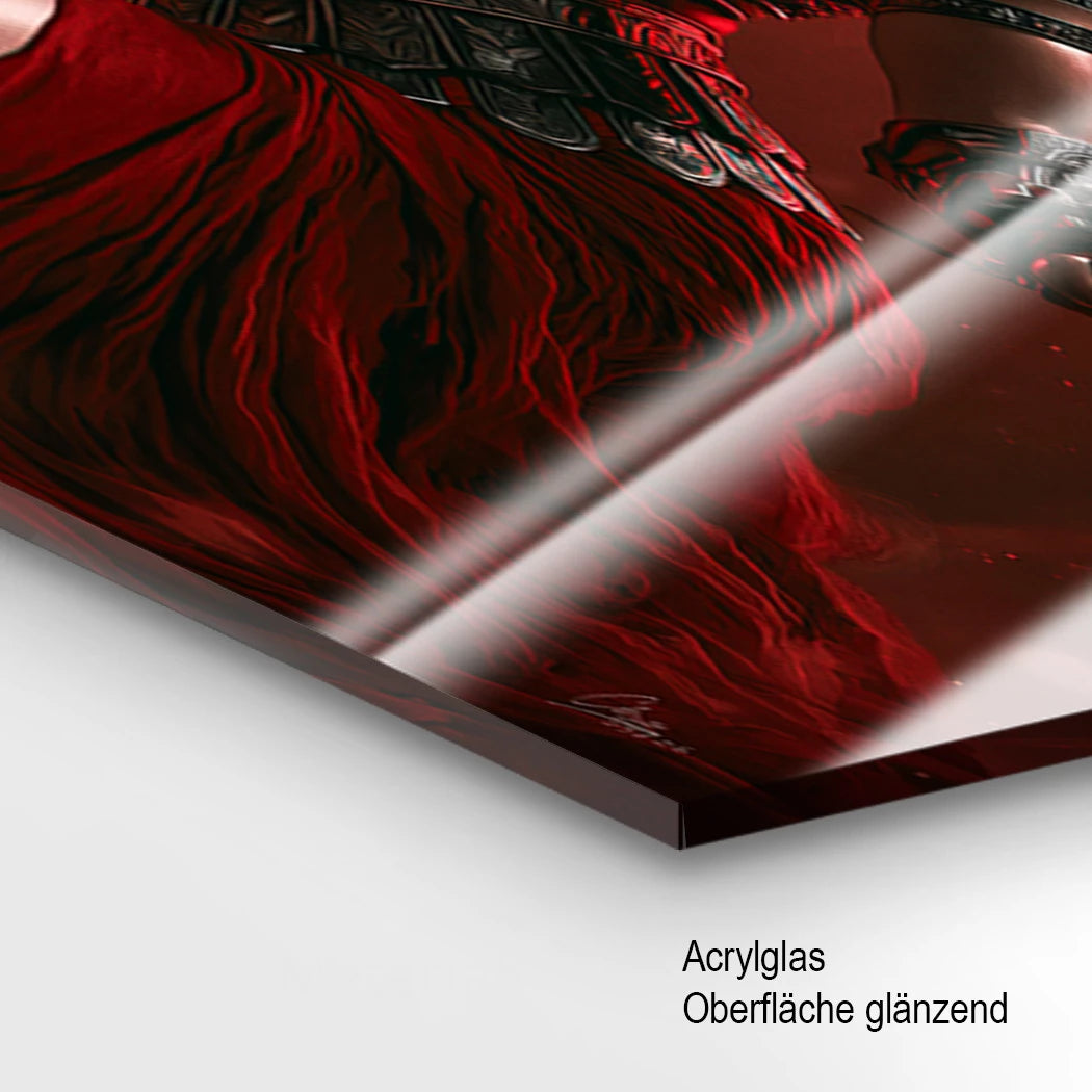 Die Gladiatorin Acrylglasbild