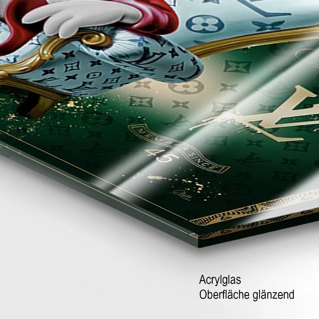 Dagobert Duck Millionaire Acrylglasbild