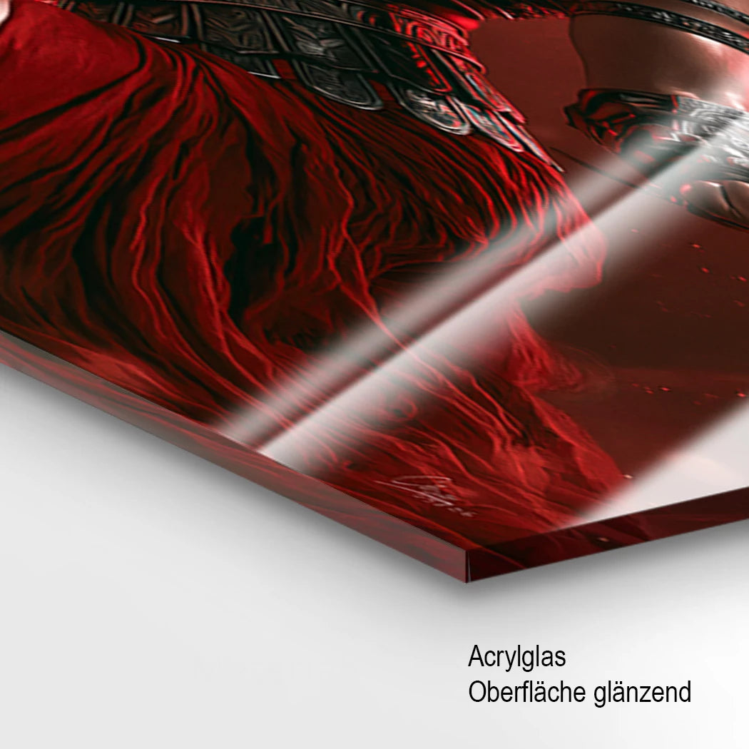 Veni Vidi Vici Gladiatorin Acrylglasbild