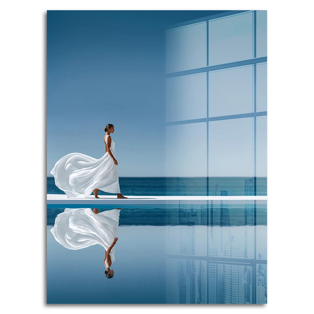Blue Silence Acrylglasbild