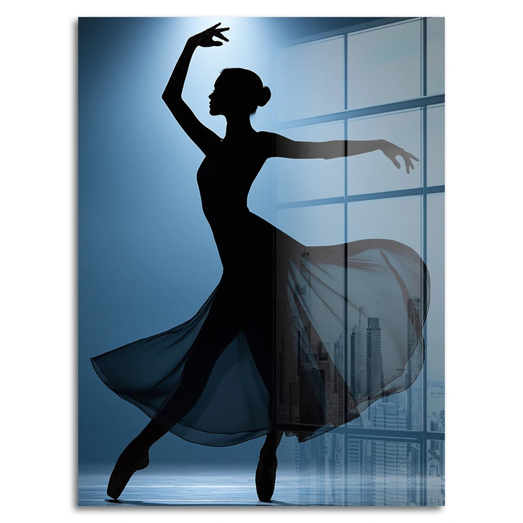 Ballerina Lichttanz Acrylglasbild