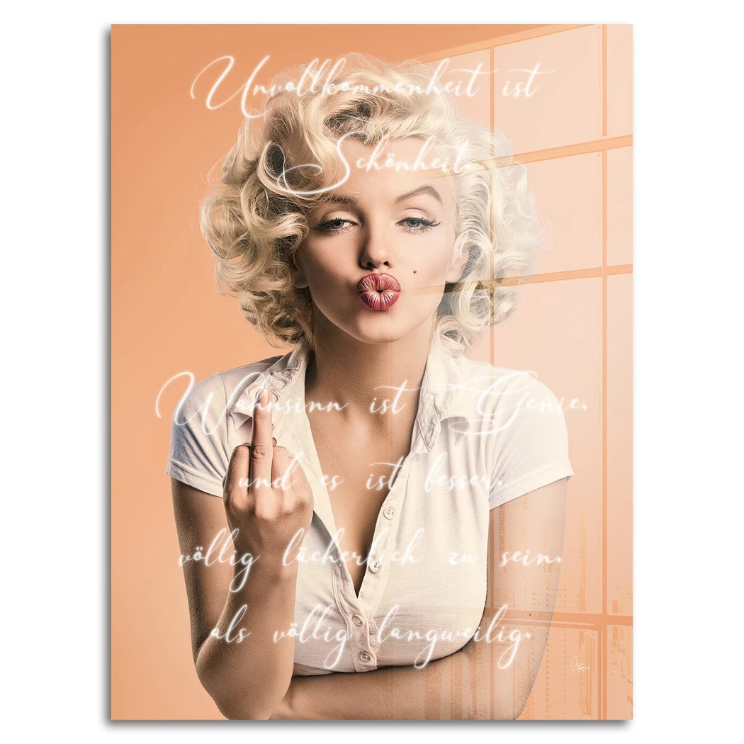 Marilyn Monroe Statement Acrylglasbild