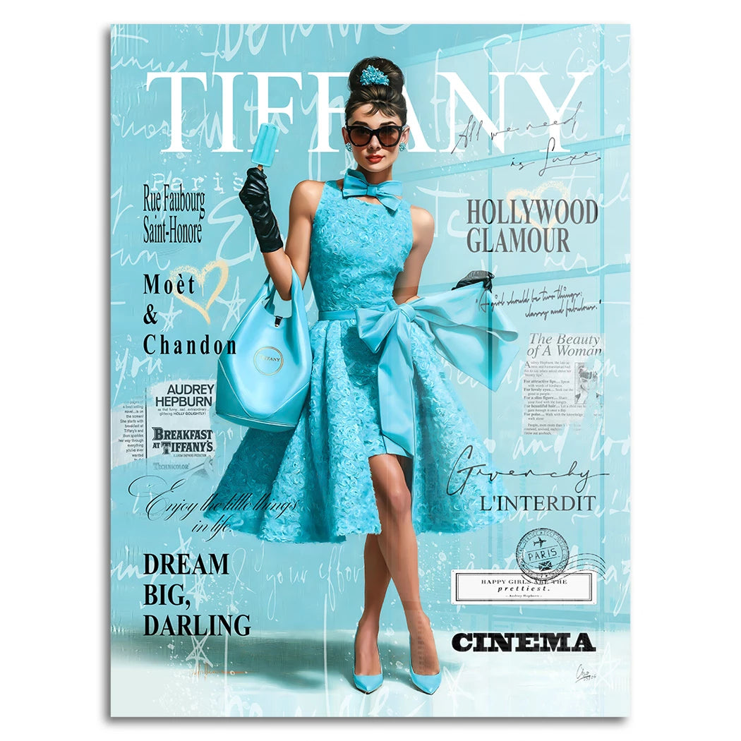 Audrey Tiffany Chic Acrylglasbild