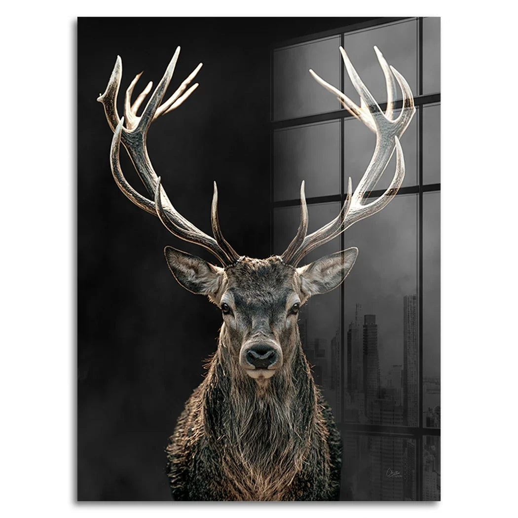 Hirsch Royal Art Acrylglasbild
