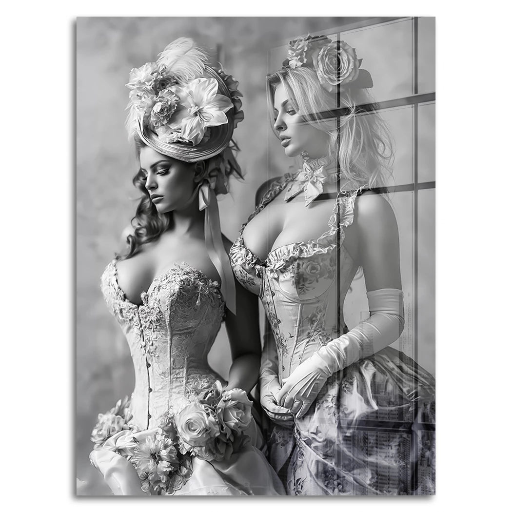 Barock Damen Acrylglasbild