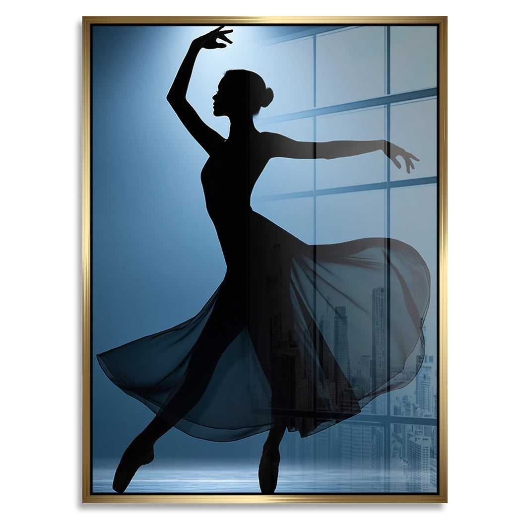 Ballerina Lichttanz Acrylglasbild