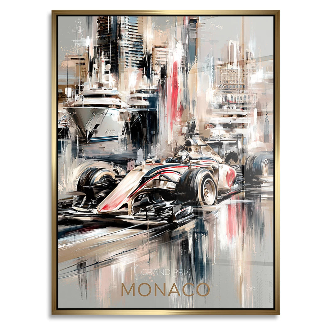 Monaco Formula Acrylglasbild