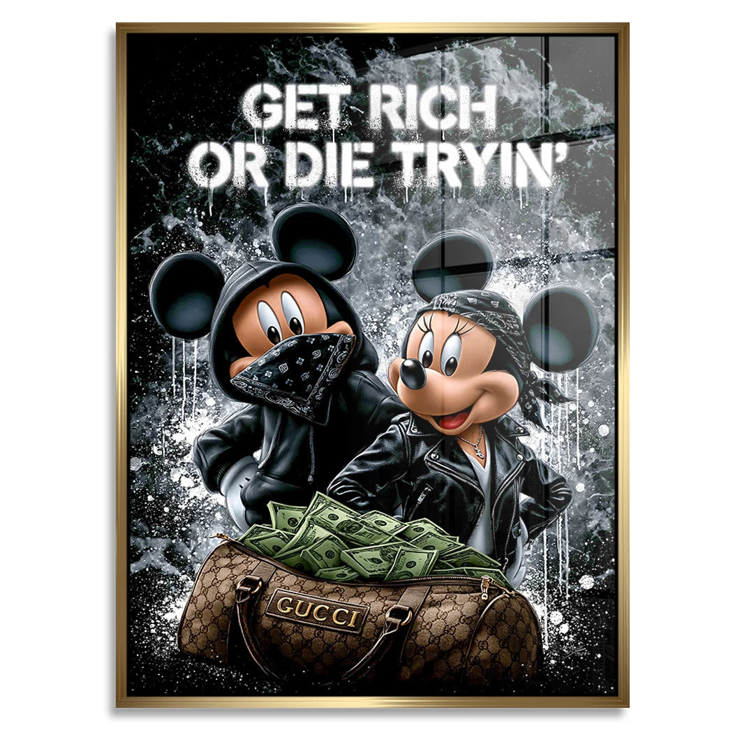 Micky Minnie Hustle Acrylglasbild