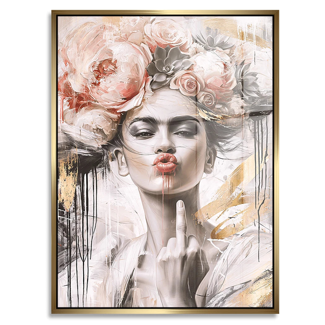 Frida Kahlo Attitude Acrylglasbild