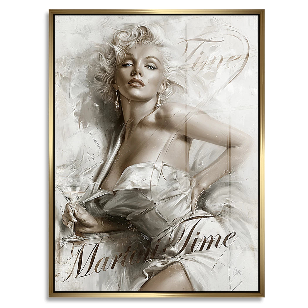 Marilyn Monroe Martini Time Acrylglasbild