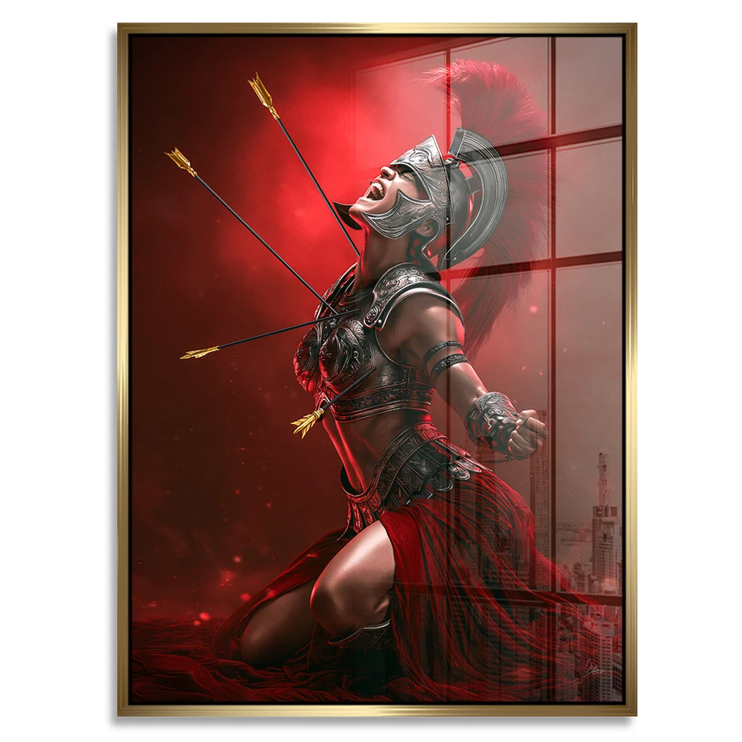Die Gladiatorin Acrylglasbild